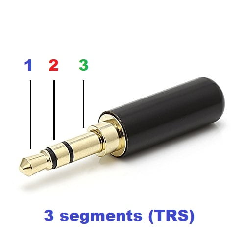 3 segment 3.5mm TRS jack